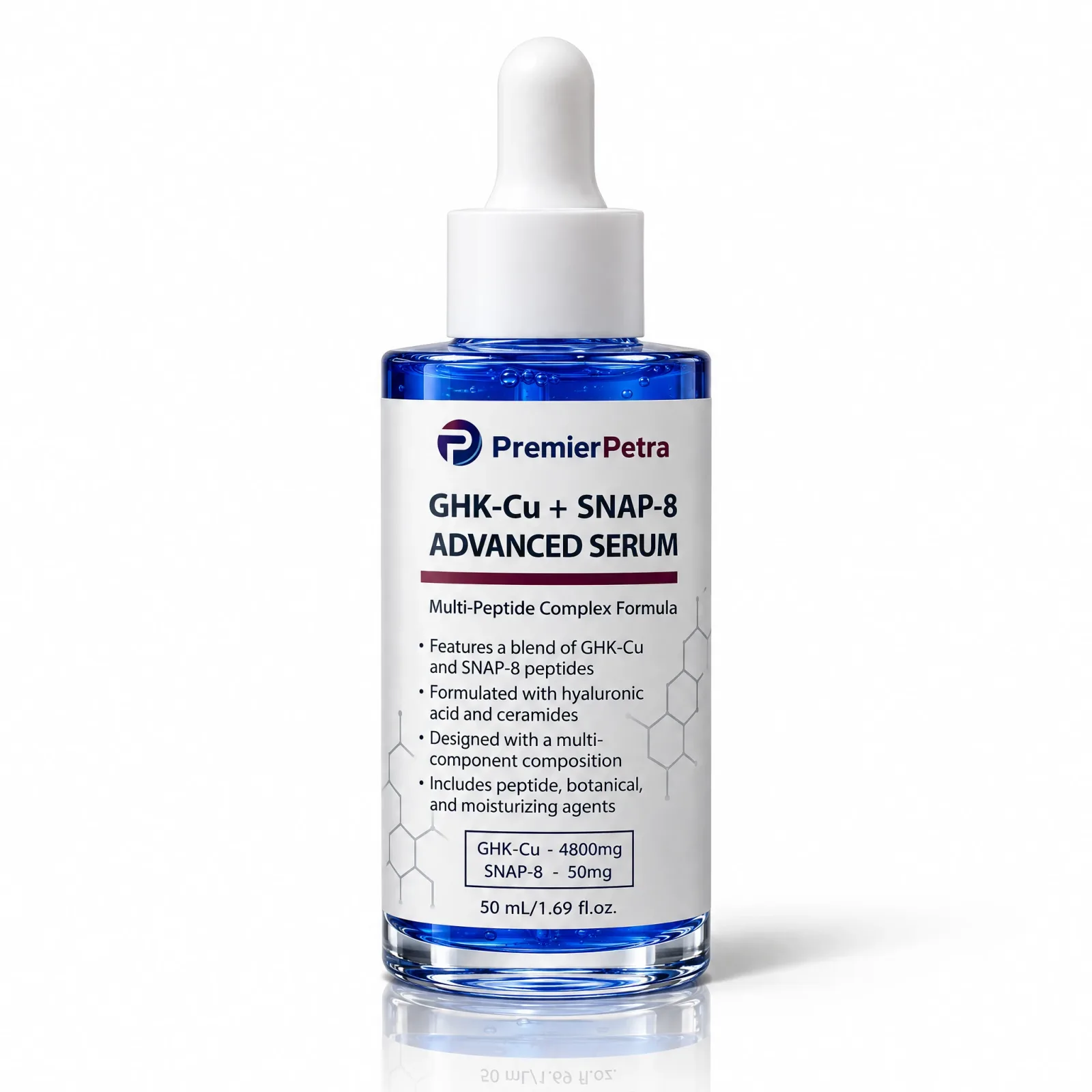 GHK-Cu + SNAP-8 Advanced Serum bottle